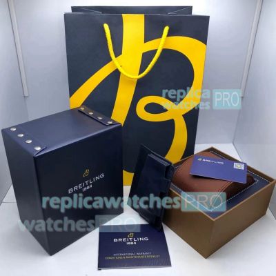 Replica New Breitling Replacement Watch Box Set With Brown Travel Case 